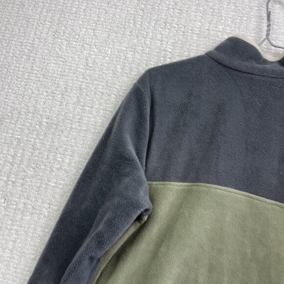 Columbia Jacket Wom M Benton Spring Half Snap Fleece Pullover Green / Gray Camp - Picture 14 of 15